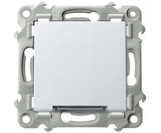 Ospel ŁP-1ZS/m/00 SZAFIR Vienpolis jungiklis su baltu apšvietimu, baltas ŁP-1ZS/m/00