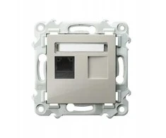 Ospel SAPPHIRE Vieno kompiuterio lizdo, kat. 5e MMC kašmyro smėlio spalvos GPK-1Z/K/m/83