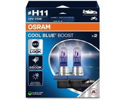 Osram Żarówka (Rinkinys 2vnt..) H11 PGJ 19-2 bez homologacji drogowej Cool Mėlyna Boost, mėlyna 5000K