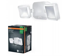 Osram 10W LED sieninis lauko šviestuvas, baltas, 4000K, su baterija ir judesio davikliu, IP54