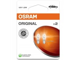 OSRAM Automobilinės lemputės 1.2W 12V W2x4.6D 2vnt