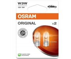 OSRAM Automobilinės lemputės 3W 12V W2.1x9.5D 2vnt