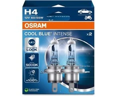 OSRAM Automobilinės lemputės COOL Mėlynas INTENSE H4 NEXT GEN 5000K 60/55W 12V P43T, 2vnt