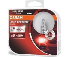 Lemputės OSRAM H1 NIGHT BREAKER Sidabrinis +100%