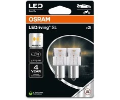Osram LED Pære Gul PY21W - Sæt.
