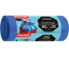 Šiukšlių maišai Paclan, 80l, 20 vnt., 23MK