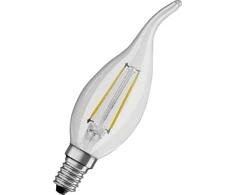 LED lempa Osram Filamentinė, BA35, 4W, E14, 2700K, 470lm