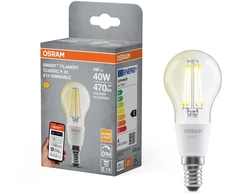 Osram SMART+ MATTER Filament Dimmable Classic P40 827 | E14 | 4 W | Warm Baltas | Wi-Fi
