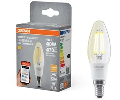 Osram SMART+ MATTER Filament Dimmable Classic B40 827 | E14 | 4 W | Šilta balta | Wi-Fi (4099854530067)