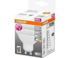 Osram 4,5W LED lemputė RETROFIT RGBW su nuotolinio valdymo pulteliu, 2700K, GU10, dimeriuojama