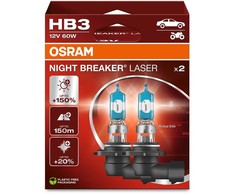 Lemputė OSRAM NIGHT BREAKER LASER HB3 60W 12V P20D +150%