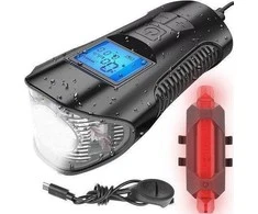 Trizand Led dviračio lempa su skaitikliu