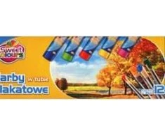 Otocki Poster dažai tūbelėse, 12 spalvų