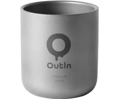 Gertuvė OutIn Titanium Cup 220 ml sidabrinė