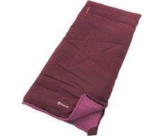 Outwell | Champ Kids Deep Raudona | Miegmaišis | 150 x 70 cm | Dvipusis atviras, L formos