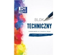 Oxford Techninis blokas A3 10k baltas 10 vnt.