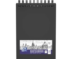 Oxford Sketchbook SKETCHBOOK dviguba spiralė trumpoje pusėje A5 40k 225g juoda 400152645 OXFORD