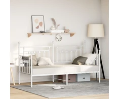 Lova Dienos lovos rėmas Balta 75 x 190 cm Plienas