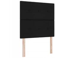 LED galvūgalis su LED juostelėmis Juodas 80 cm audinys