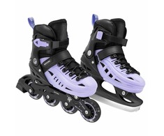 Pačiūžos - riedučiai Spokey 4ONE, juodi/violetiniai, 39-43