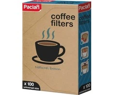 Kavos filtrų komplektas Paclan, 100 vnt.