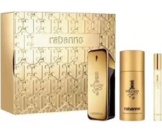 Set Paco Rabanne: 1 Million Eau De Toilette For Men, 100 ml + 1 Million Eau De Toilette For Men, 10 ml + 1 Million Dezodorantas Stick For Men, 75 ml