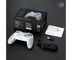 „EasySMX Pad“ belaidis kilimėlis „EasySMX X20“ kompiuteriui / komutatoriui / „iOS“ / „Android“ / „Steam Deck“, baltas