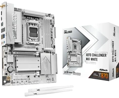 Pagrindinė plokštė ASRock X870 Challenger WiFi Baltas AM5 ATX HDMI/USB-C