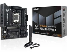 ASUS TUF GAMING B850M-E WIFI AMD AM5 mATX pagrindinė plokštė 4xDDR5 PCIe 5.0 3xM.2 1xHDMI 1xDisplayPort 4xSATA