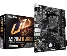 pagrindinė plokštė Gigabyte A520M H ARGB