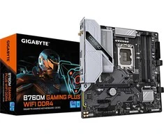 pagrindinė plokštė Gigabyte B760M GAMING PLUS WIFI DDR4