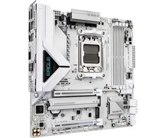 Pagrindinė plokštė „Gigabyte B850M EAGLE WF6E ICE“ | Procesorių šeima AMD | Procesoriaus lizdas AM5 | DDR5 | Palaikomos kietojo disko sąsajos SATA, M.2 | SATA jungčių skaičius 4