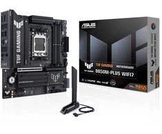 Pagrindinė plokštė „Asus TUF GAMING B850M-PLUS WIFI7“ | Procesorių šeima AMD | Procesoriaus lizdas AM5 | DDR5 | Palaikomos standžiojo disko sąsajos SATA, M.2 | SATA jungčių skaičius 4