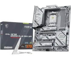 Pagrindinė plokštė MSI MAG X870E GAMING PLUS MAX WIFI | Procesorių šeima AMD | Procesoriaus lizdas AM5 | DDR5 | Palaikomos standžiojo disko sąsajos SATA, M.2 | SATA jungčių skaičius 4