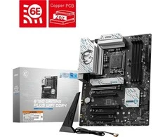 Pagrindinė plokštė MSI B760 GAMING PLUS WIFI DDR4 | Procesorių šeima Intel | Procesoriaus lizdas LGA1700 | DDR4 | Palaikomos standžiojo disko sąsajos SATA, M.2 | SATA jungčių skaičius 4