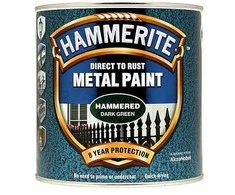 Metalo dažai HAMMERITE HAMMERED FINISH, tamsiai žalios sp., 750 ml