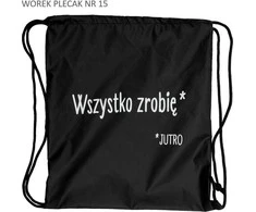 Pajacyk Juoda kuprinė, viską padarysiu rytoj
