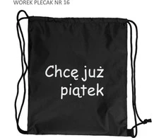 Pajacyk Kuprinė juoda, jau noriu penktadienio