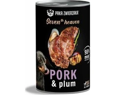PAKA ZWIERZAKA „Septintasis dangus“ kiauliena su slyvomis – šlapias šunų ėdalas – 400g