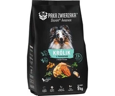 PAKA ZWIERZAKA triušiena with lašiša M - dry dog food - 9kg