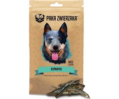 Paka Zwierzaka Pet Box Pet Box Šprotai 100% šunų skanėstas 60 g