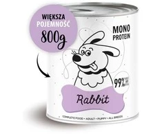 Šunų Maistas - PAKA ZWIERZAKA Pepe Triušio Be Grūdų Drėgnas 800g