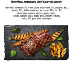 PAKA ZWIERZAKA jautiena su morkomis M - sausas šunų ėdalas - 9kg
