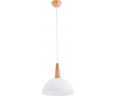 Alfa Pakabinamas šviestuvas Anja 9626 pakabinamas šviestuvas 1x60W E27 balta/medinė