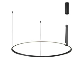 Pakabinamas šviestuvas Domoletti, 42W LED, D90CM, juodas