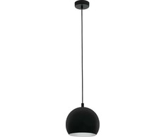 Pakabinamas šviestuvas Lampa wisząca EGLO Camastra Pendel E27, Ø225, sort