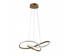 Pakabinamas šviestuvas Italux Consa kabanti lempa 40W LED 220-240V 3400lm 3000K/4000K/6000K IP22 auksinė (PND-19221C-GD)