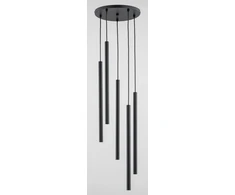 Pakabinamas šviestuvas Kabanti lempa Alfa Alfa Collet 63148 kabanti lempa pakabinama 5x40W G9 juoda
