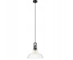 Pakabinamas šviestuvas Lamkur Lampkur Matteo pakabinama lempa 1x60W E27 chromas/juoda (40844)