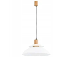 Pakabinamas šviestuvas Pakabinama lempa Alfa Pakabinama lempa su pakabu Tropic 1x60W E27 balta/mediena 60356